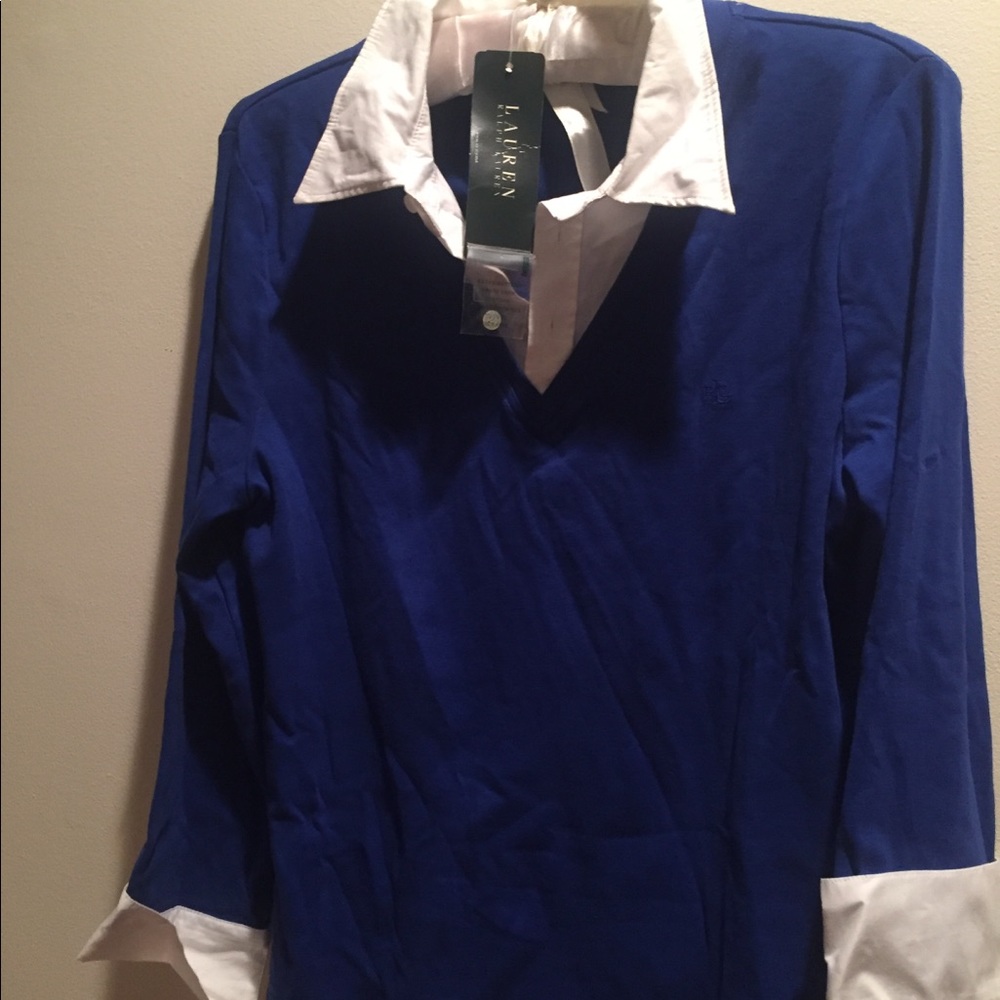 Ralph Lauren Top with white trim